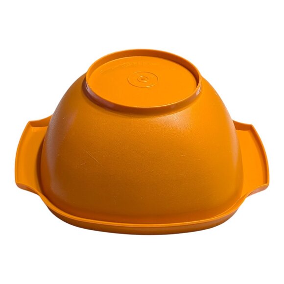 VTG Tupperware Harvest Orange 7" Square Bowl Container 838-4 NO LID USA - Picture 4 of 7